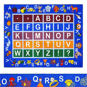 Jenny Collection Light Blue Kids Area Rug
